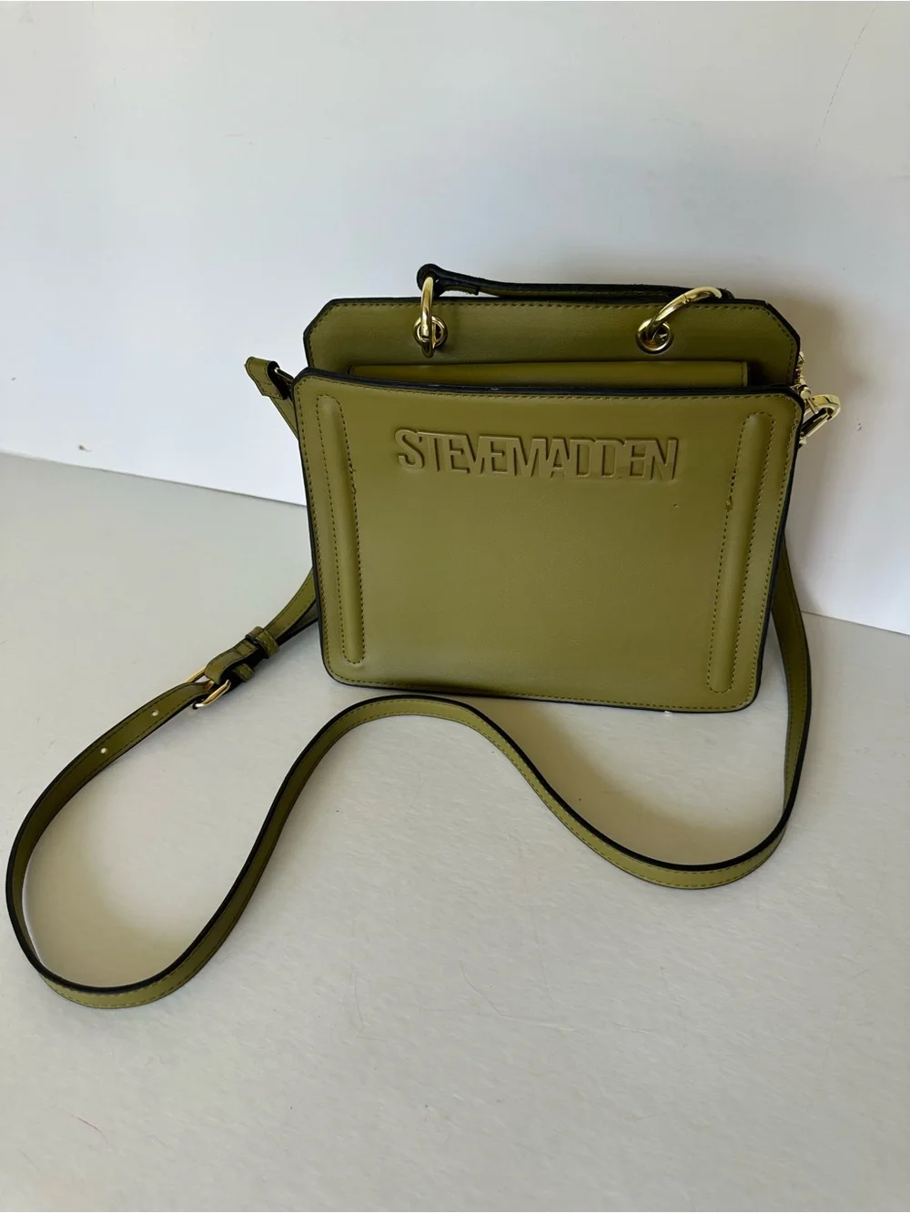 Steve Madden Bevelyn Sage Green Crossbody Bag